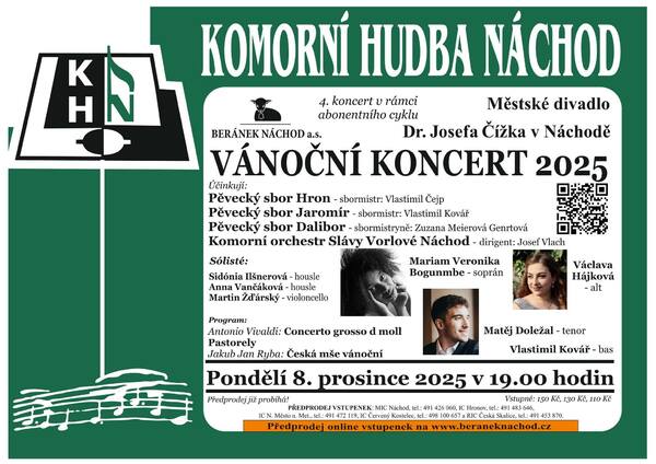 Vánoční koncert Komorního orchestru Sláv