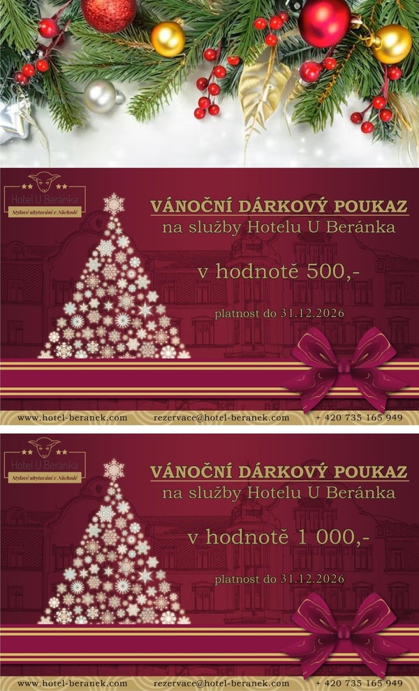 Dárkové poukazy Beránek