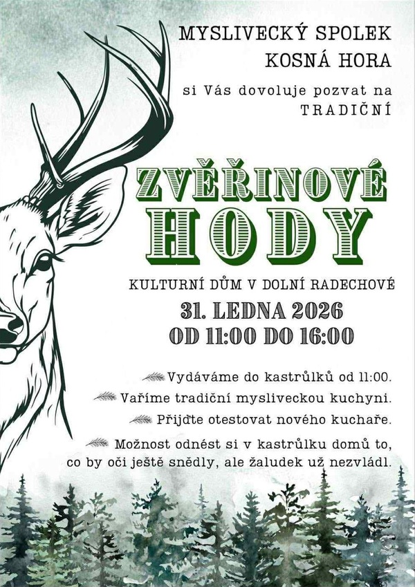 Zvěřinové hody - Horní Radechová