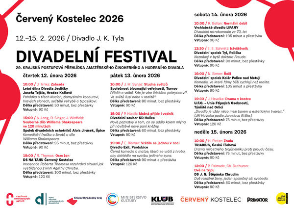 Divadelni festival 2026_Cerveny Kostelec