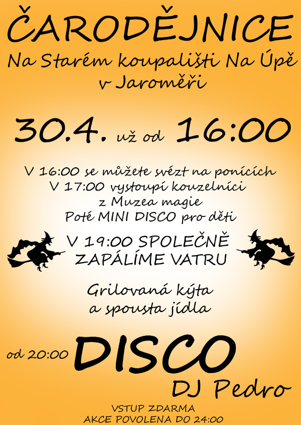 Čarodějnice na Starém koupališti