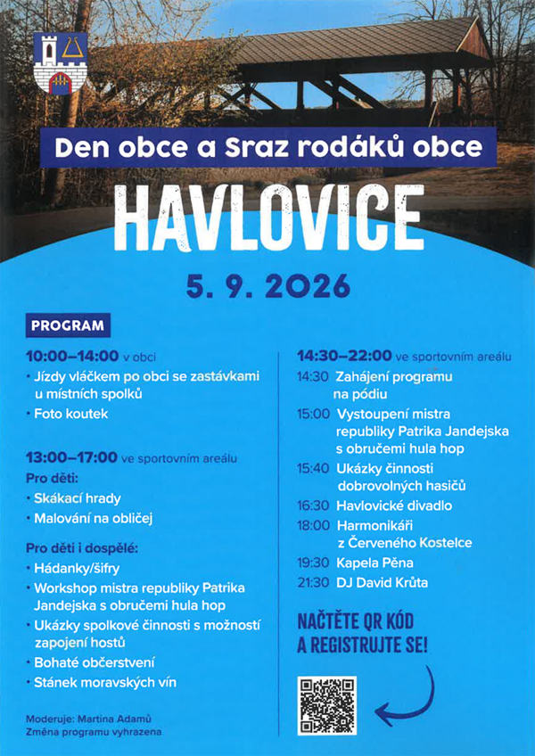 Sraz rodáků Havlovice 2026