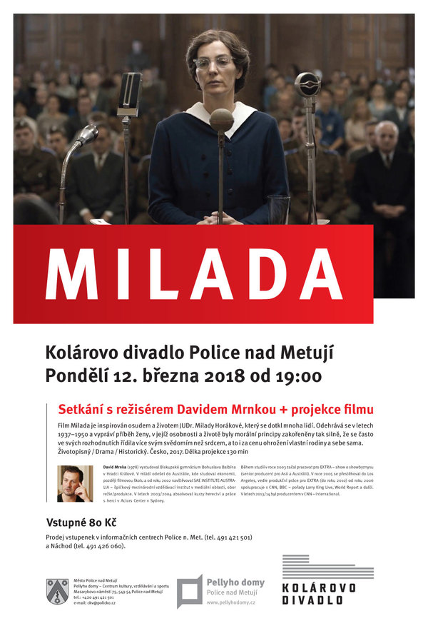 Projekce filmu Milada